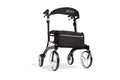Hero Medical Outdoor Lite Seat Walker (Aluminium) - Medium Size Black