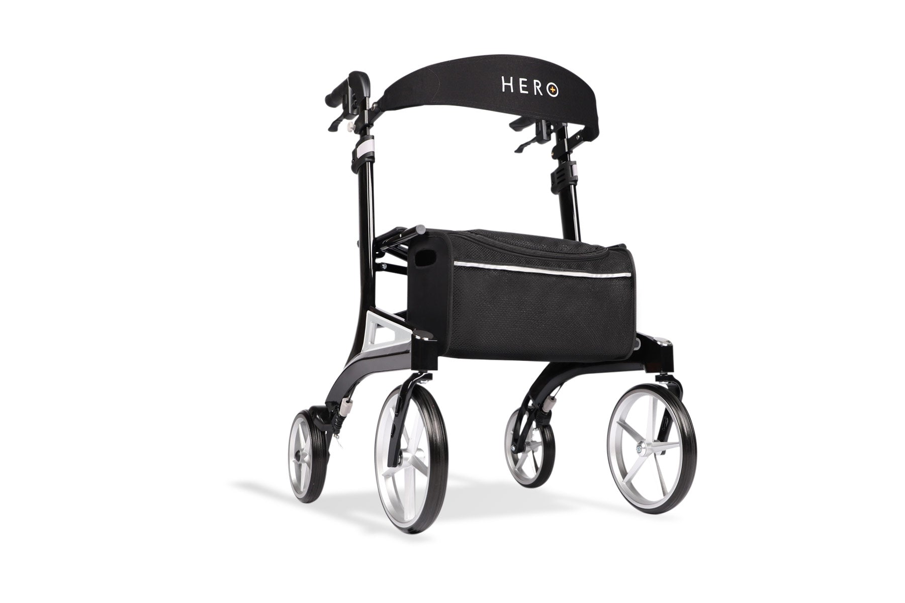 Hero Medical Outdoor Lite Seat Walker (Aluminium) - Medium Size Black