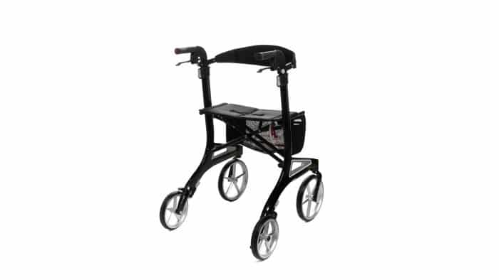 Hero Medical Outdoor Lite Seat Walker (Aluminium) - Tall Size Black