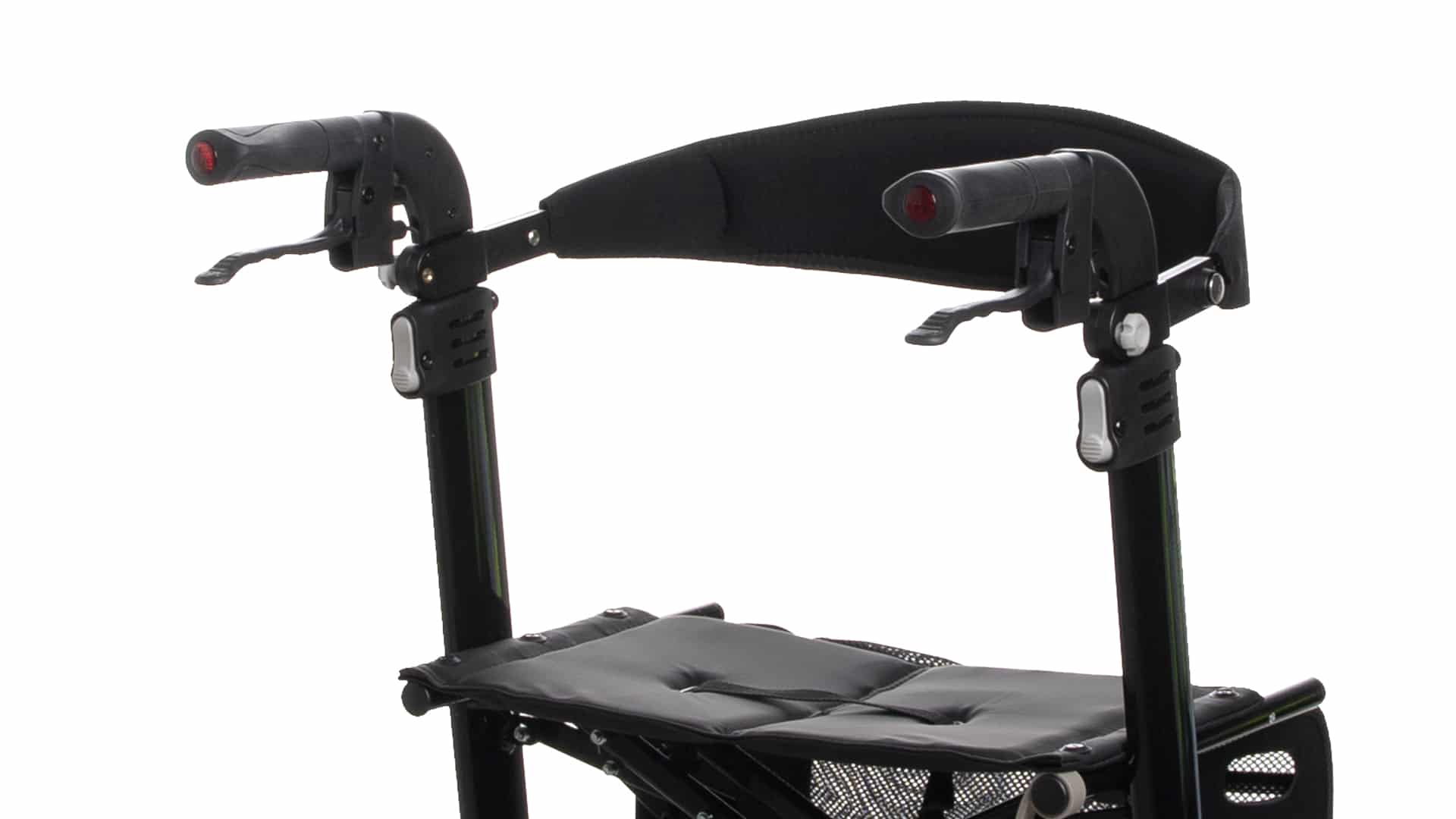 Hero Medical Outdoor Lite Seat Walker (Aluminium) - Tall Size Black