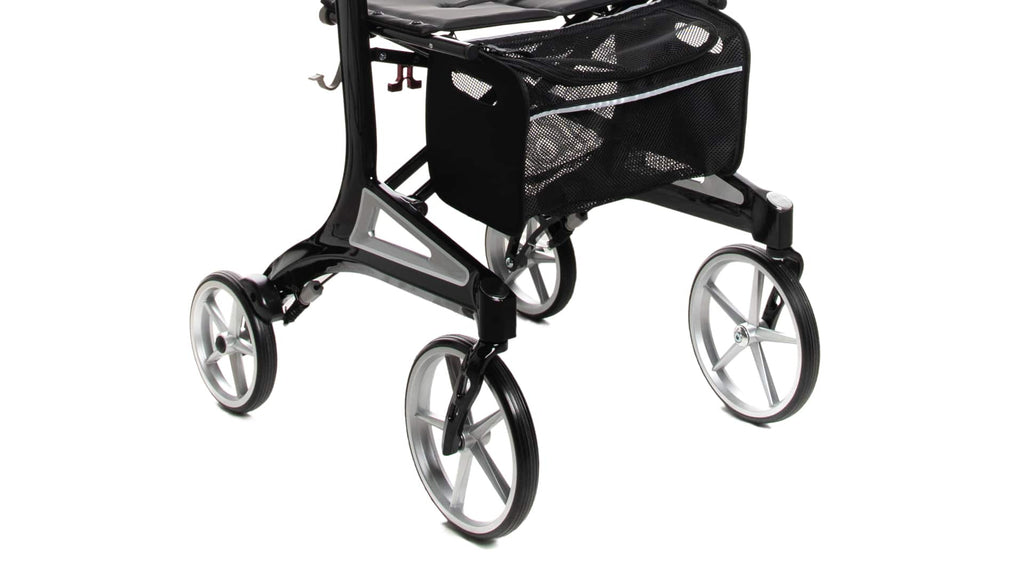 Hero Medical Outdoor Lite Seat Walker (Aluminium) - Tall Size Black