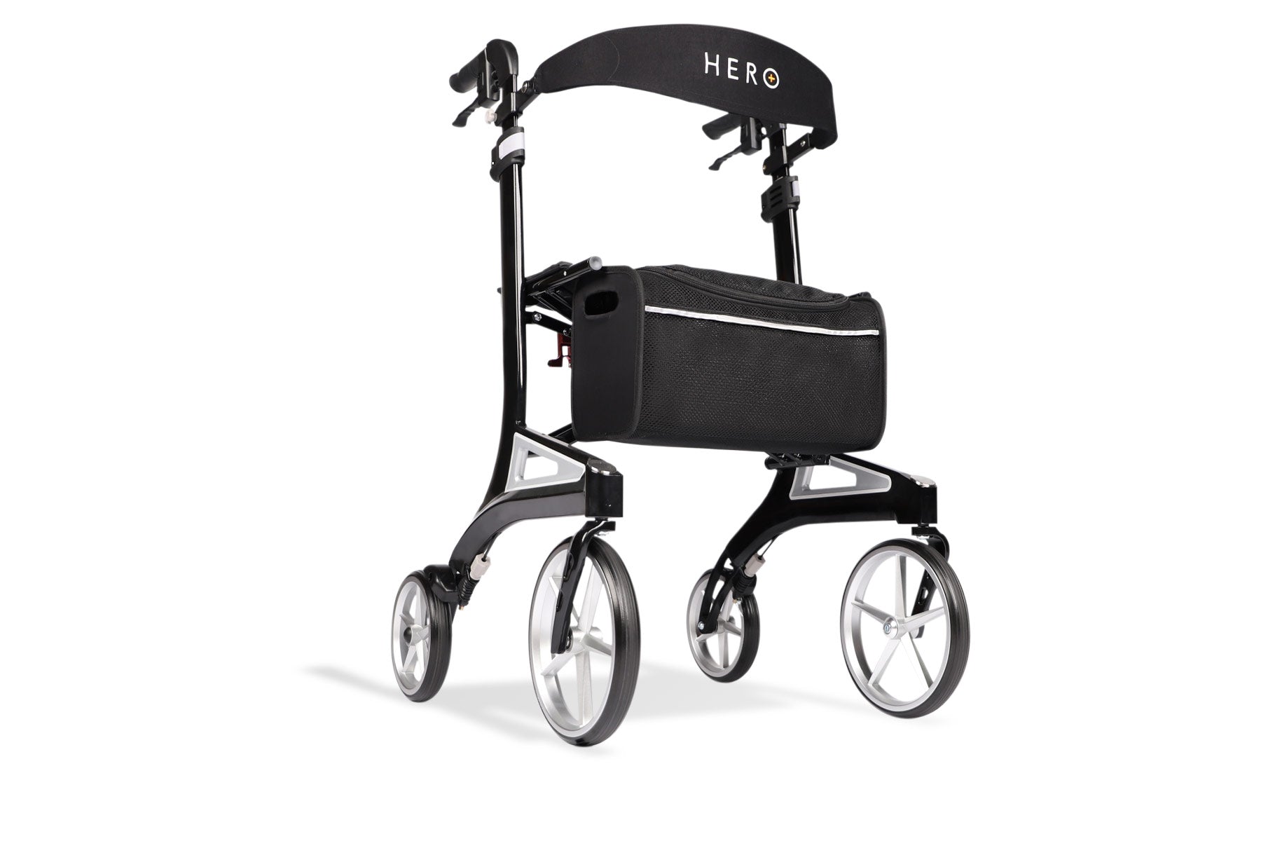 Hero Medical Outdoor Lite Seat Walker (Aluminium) - Tall Size Black