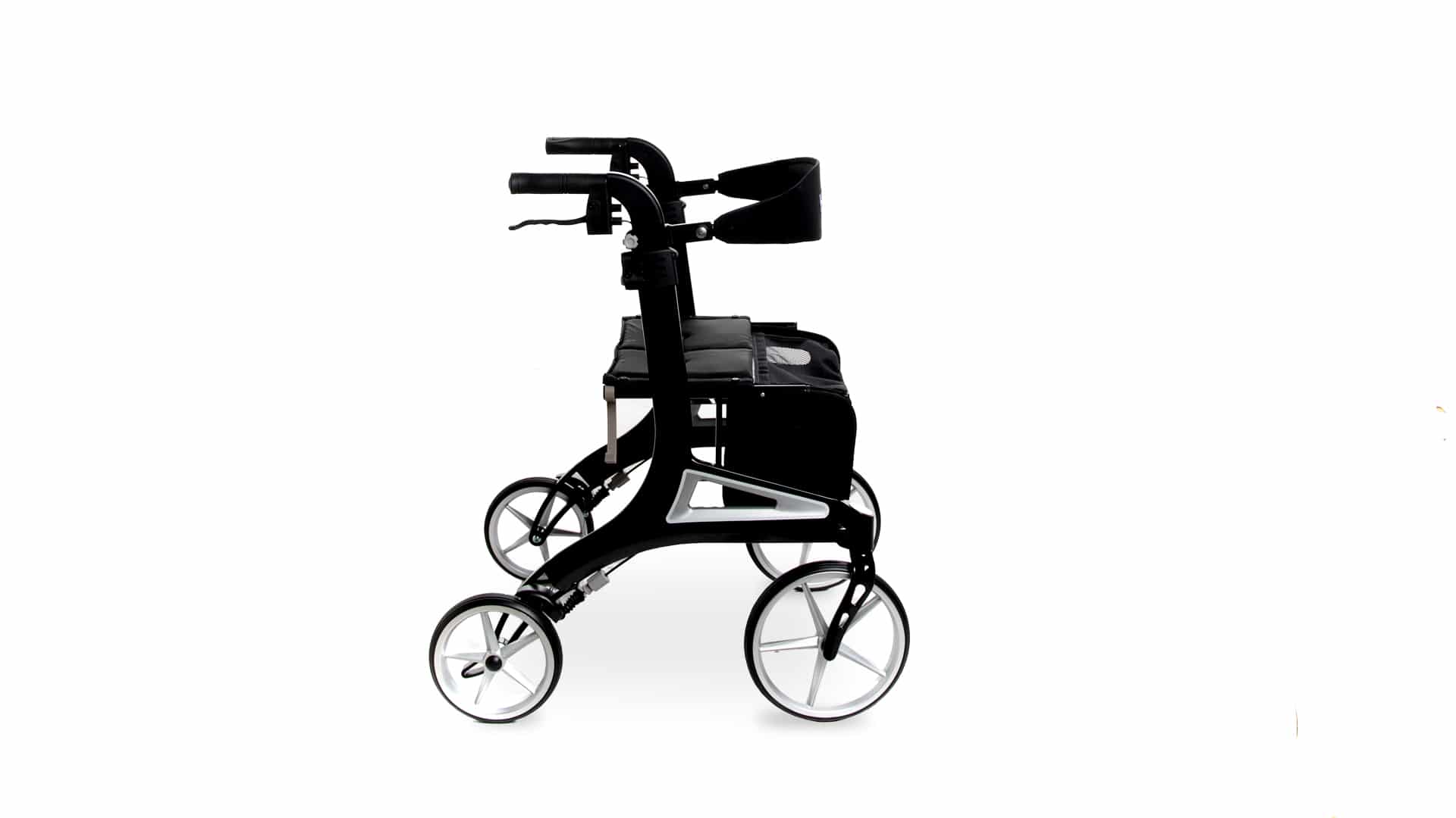 Hero Medical Outdoor Lite Seat Walker (Aluminium) - Low Size Black