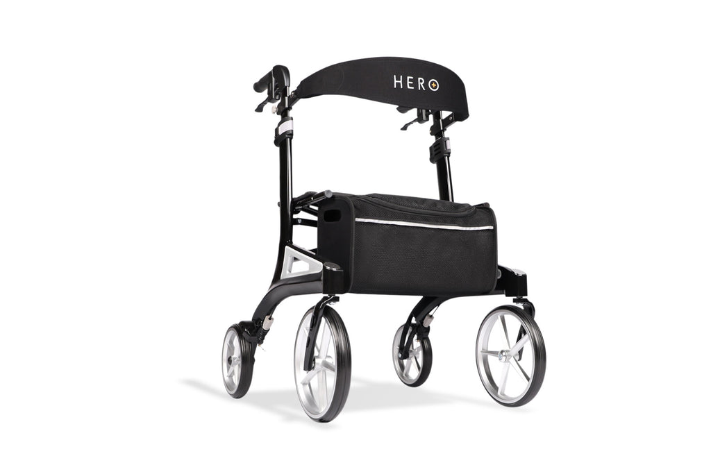 Hero Medical Outdoor Lite Seat Walker (Aluminium) - Low Size Black