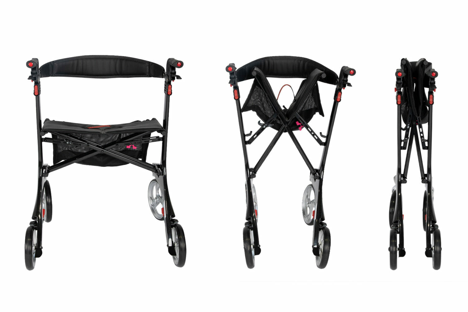 Hero Medical Heavy Duty Outdoor Lite Seat Walker (Carbon Fibre)
