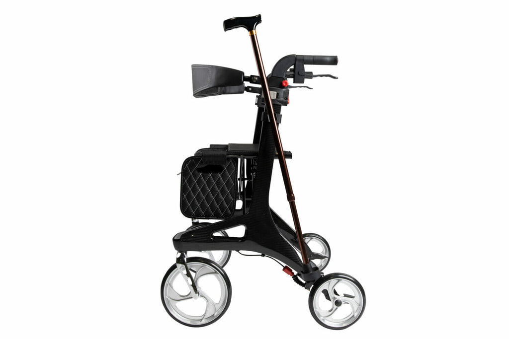 Hero Medical Heavy Duty Outdoor Lite Seat Walker (Carbon Fibre)