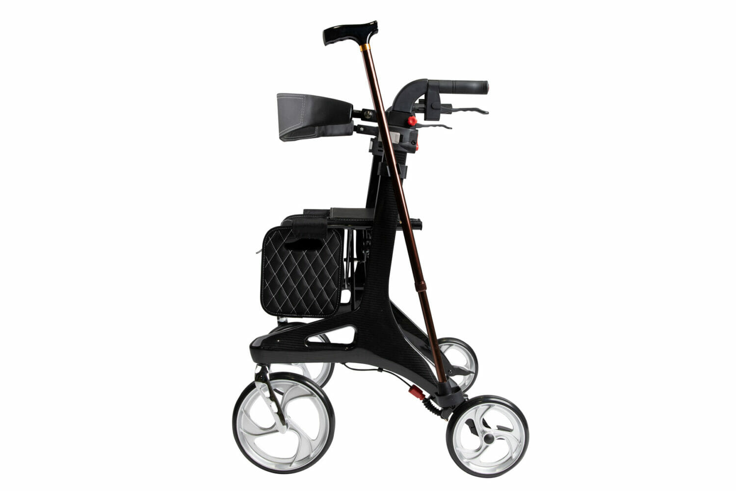 Hero Medical Heavy Duty Outdoor Lite Seat Walker (Carbon Fibre)