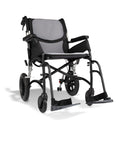 Hero Medical Wheelchair Premium Comfy Lite 18" Transit - Matte Black