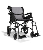 Hero Medical Wheelchair Premium Comfy Lite 18" Transit - Matte Black