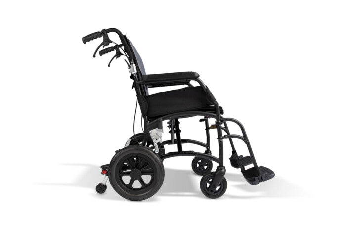 Hero Medical Wheelchair Premium Comfy Lite 18" Transit - Matte Black