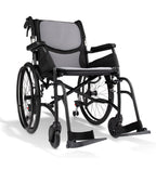 Hero Medical Wheelchair Premium Comfy Lite 18" Self Propelled - Matte Black