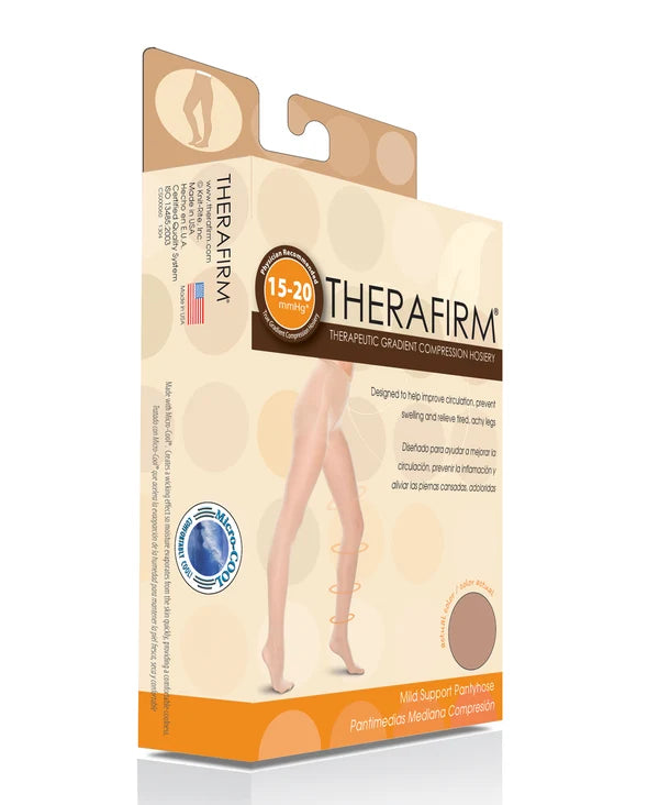 Therafirm Unisex Pantyhose Mild Support 15-20mmHg