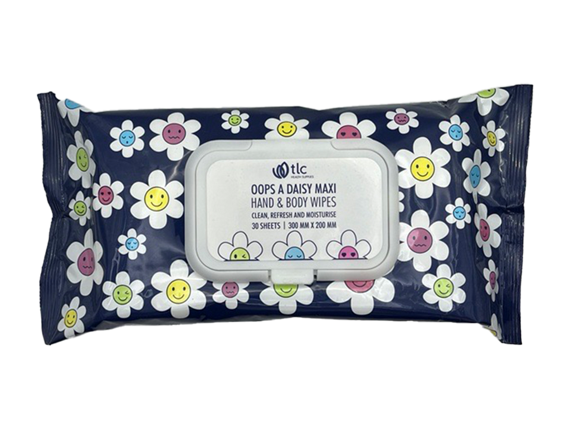 Wipes | TLC Oops a Daisy Bamboo Maxi Wipes | Large (30)