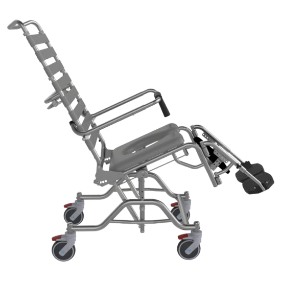 ASPIRE Tilt & Recline Commode - Attendant Propelled - 460mm Wide