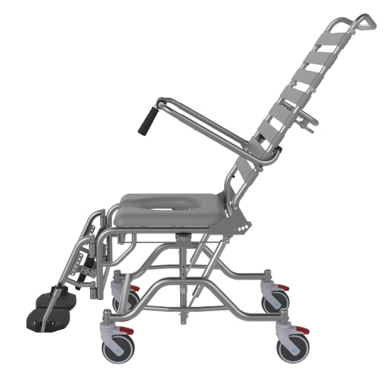 ASPIRE Tilt & Recline Commode - Attendant Propelled - 460mm Wide