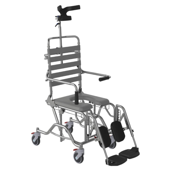 ASPIRE Tilt & Recline Commode - Attendant Propelled - 530mm Wide