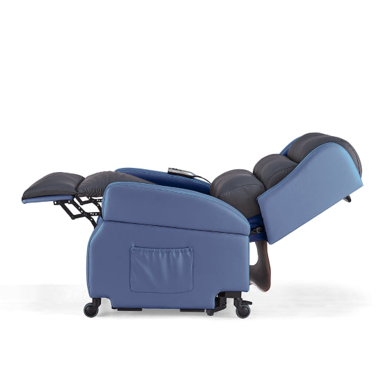 ASPIRE Altitude Single Action Recliner - Black/Blue