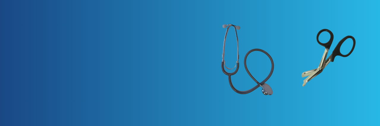 stethescope and scissors