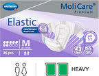 Molicare Premium Elastic Medium 8 Drops 85cm-120cm 3144ml Continence Care(26pcs/Pack)