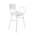 ASPIRE Shower Stool - With Padded Seat & Back ( PS & B ) - Steel