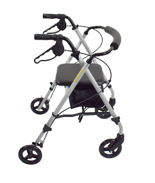 Hero Medical Ultra Light Rollator Walker - Silver 5kg