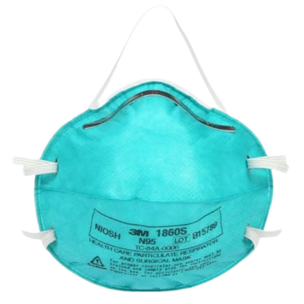 3M 1860 Cupped Teal Respirator - Small (1Box/20Masks)