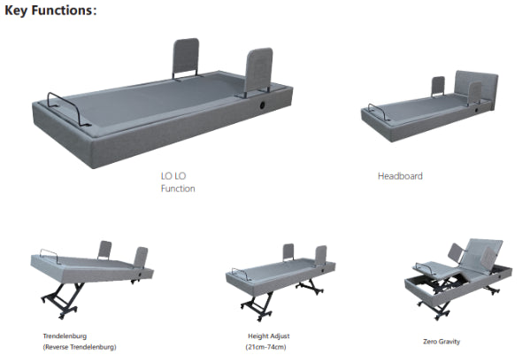 Dreame Lo Lo Electric Adjustable Bed (King Single)
