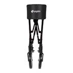 ASPIRE STRIDE Adjustable Height Seat Walker - Marble Red/Black