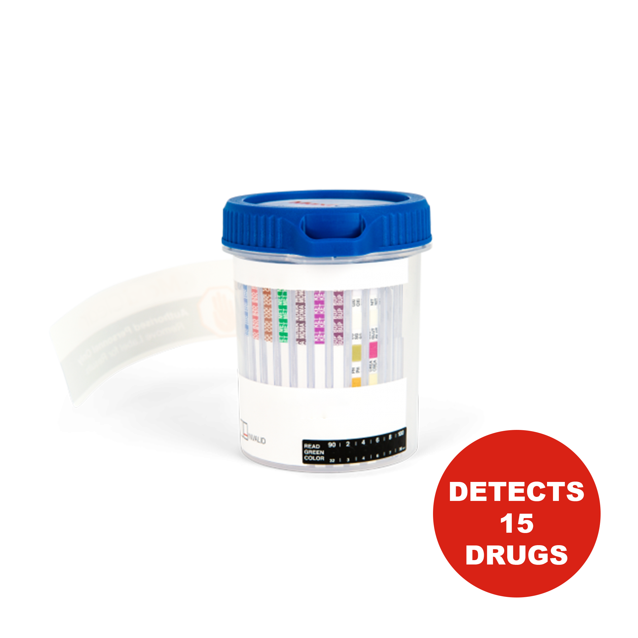 Maxi Clear | Urine Drug Test Cup | Detects up to 15 Drugs (1 Test)