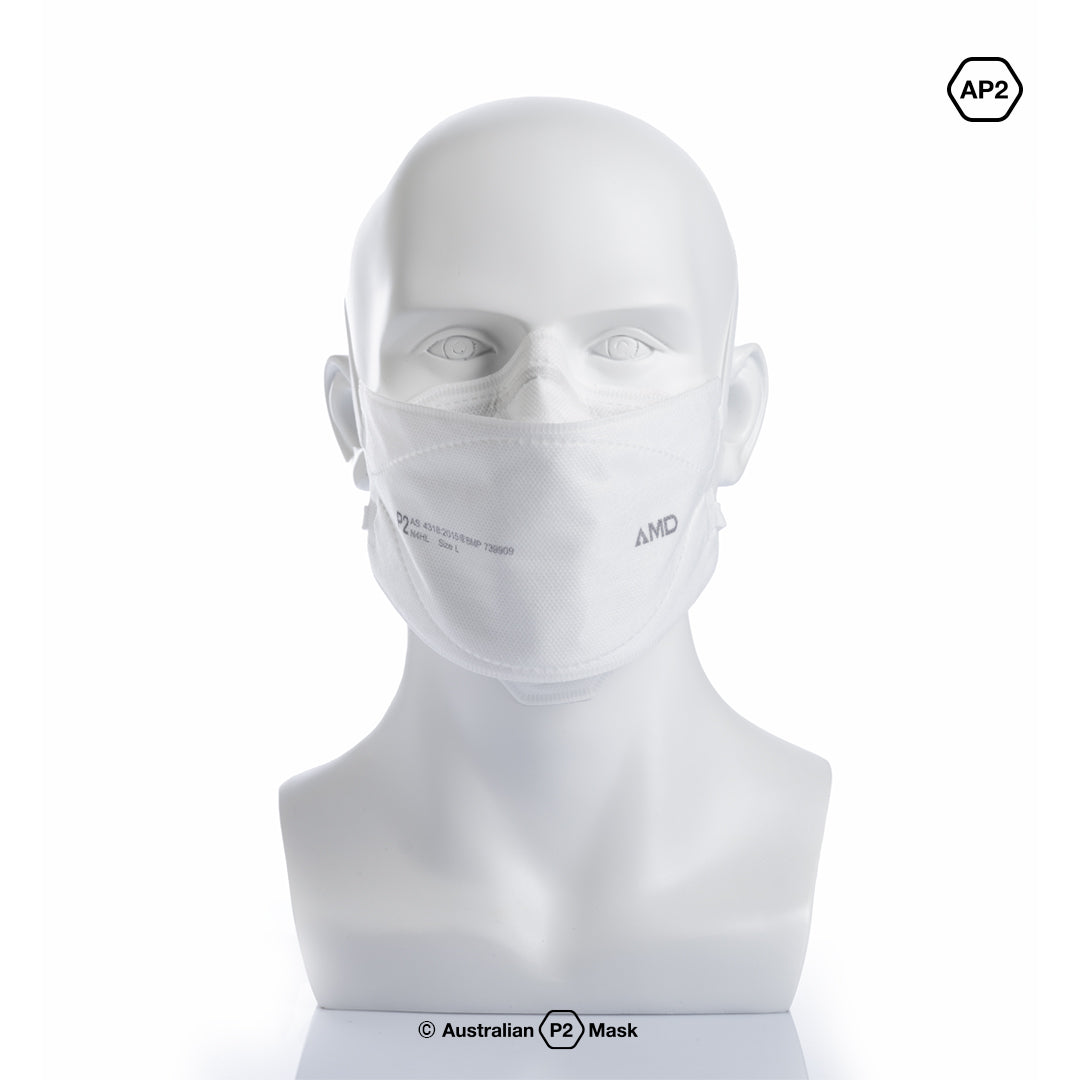 AMD P2 Headband Masks White - Large (1Box/25masks)