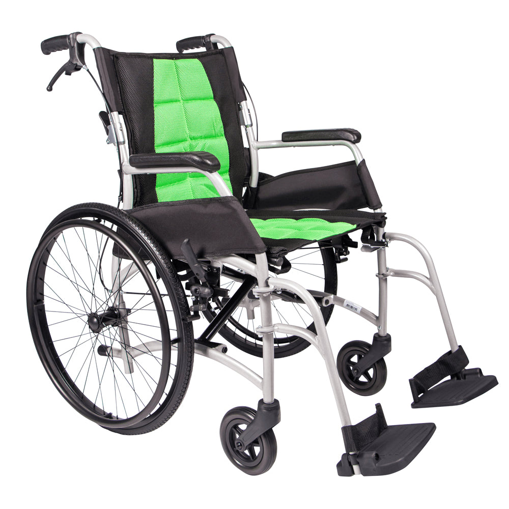 Aspire DASH Folding Wheelchair - SP - (Green)