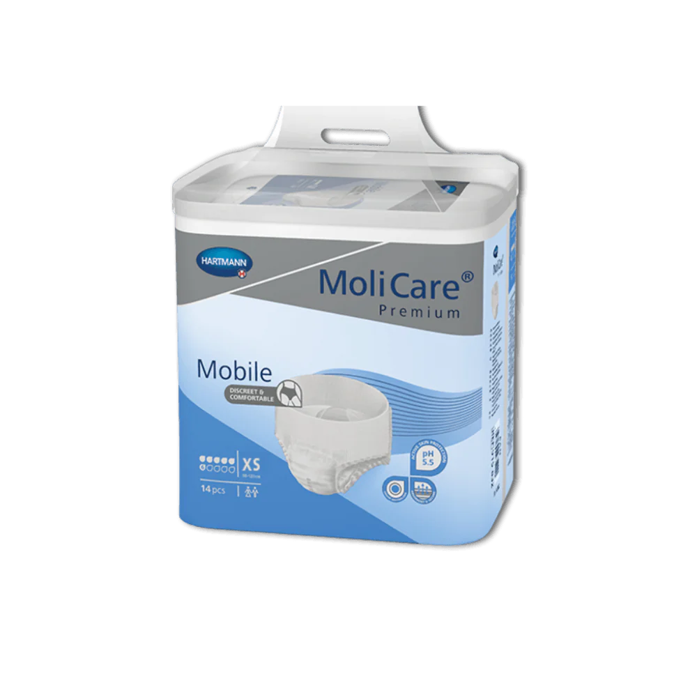 MoliCare Premium Mobile 6 Drops X-Small Continence Care(1Box/14pieces) Unisex