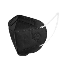 P2 Mask BLACK | Australian Made | PPETECH Level 2 | Ear-loop - BLACK | 4 x Ply (1Box/25masks)
