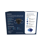 P2 Mask BLACK | Australian Made | PPETECH Level 2 | Ear-loop - BLACK | 4 x Ply (1Box/25masks)