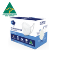 P2 Face Masks | Australian Made | PPE Tech Level 2 | Ear-loop - White | 4 x Ply (1Box/25masks)