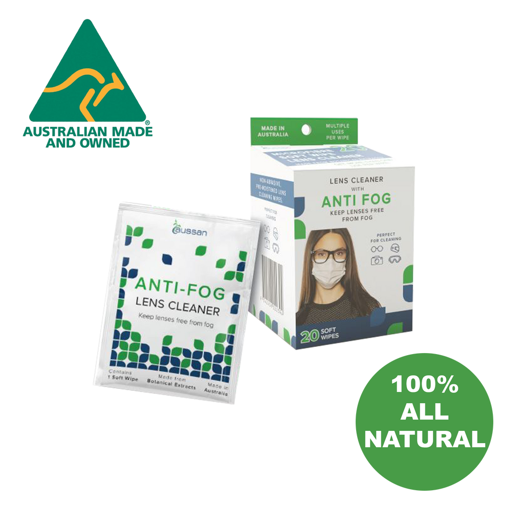 AusMed Health - Aussan Re-Usable | Anti-Fog Wipes PPE (1 x Box)