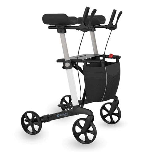 ASPIRE Vogue Forearm Mobility Walker - White/Black